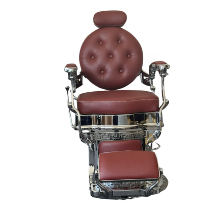 Maroon Barber Chair – Heavy Duty Superior Quality for Barbershops - DY-48-18-3M