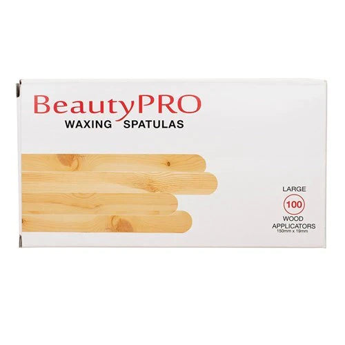 BeautyPRO Large Wooden Waxing Spatulas 100pcs