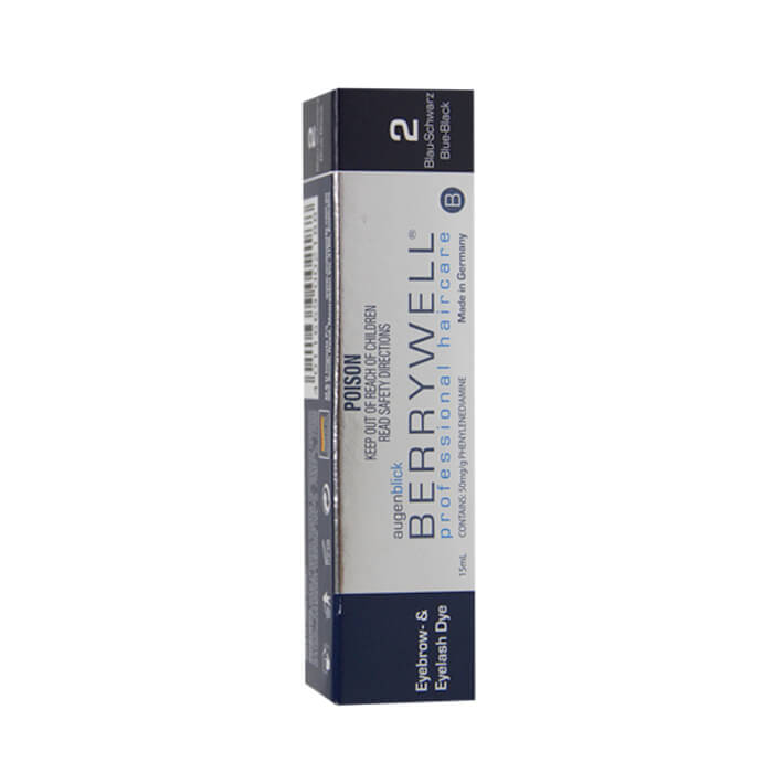 Berrywell Eyebrow And Eyelash Tint Blue Black 15ml