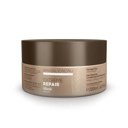 Brasil Cacau Extreme Repair Hair Mask 200ml + Free Hair Products