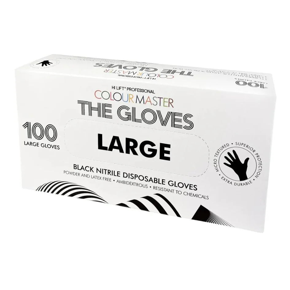 Hi Lift Colour Master Black Nitrile Gloves