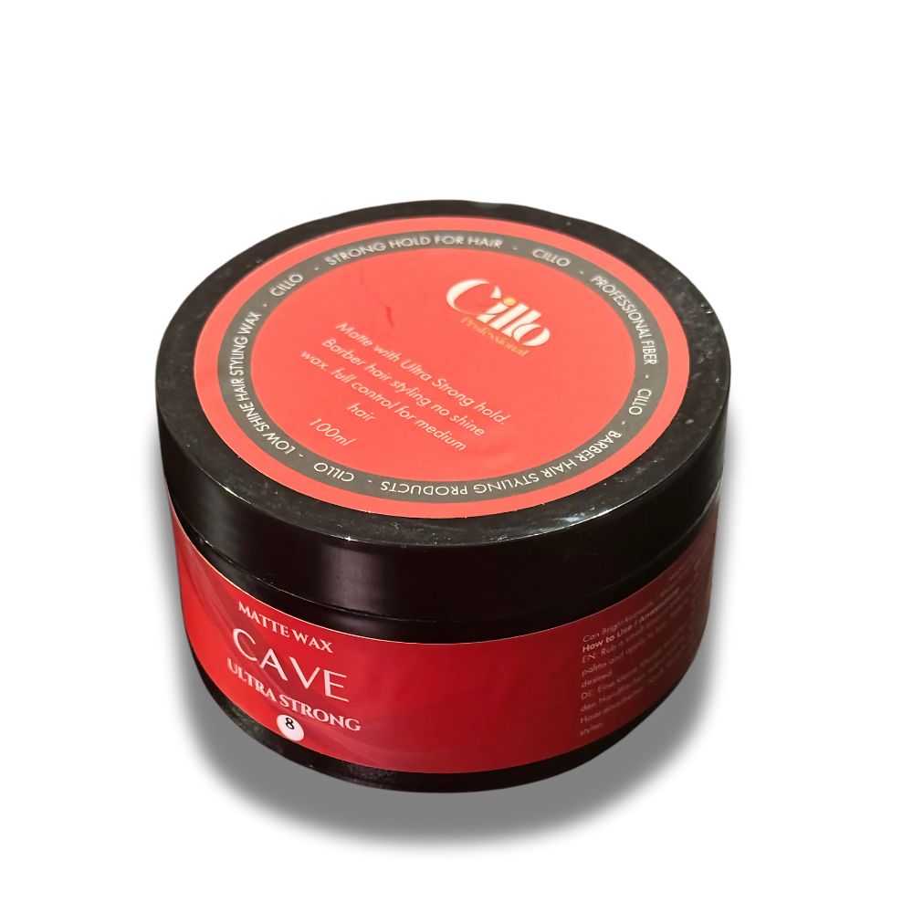 Cillo Cave Red Hair Matte Styling Wax Clay Efect - 100ml Style Wax