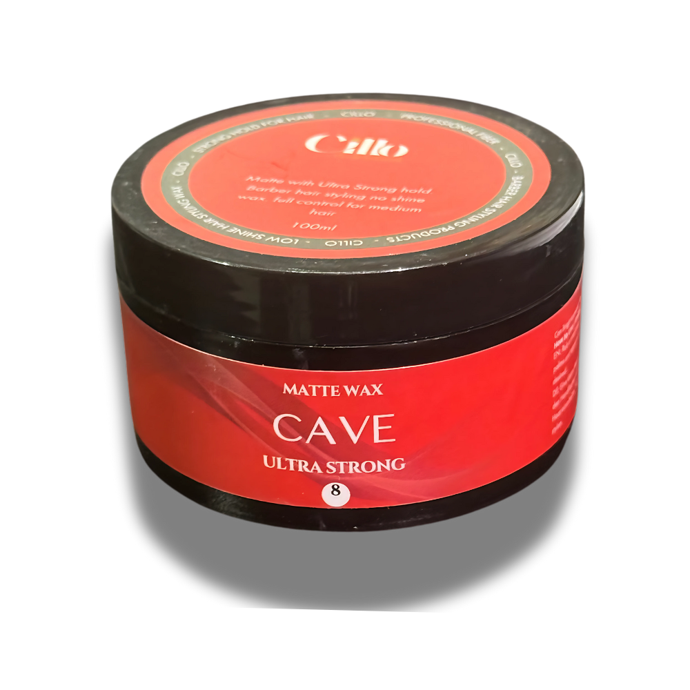 Cillo Cave Red Hair Matte Styling Wax Clay Efect - 100ml Style Wax