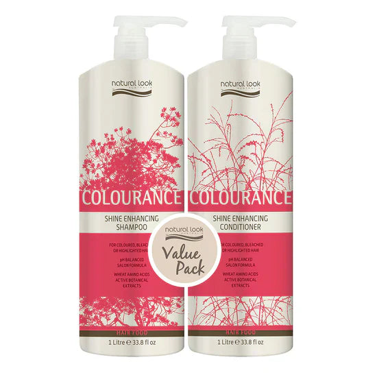 Natural Look Colourance Shampoo & Conditioner 1L  for Coloured Hair