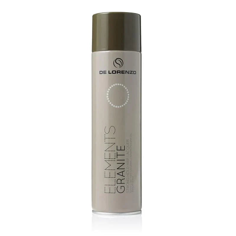 De Lorenzo Hair Styling Spray Elements Strong hold GRANITE LACQUER 400g