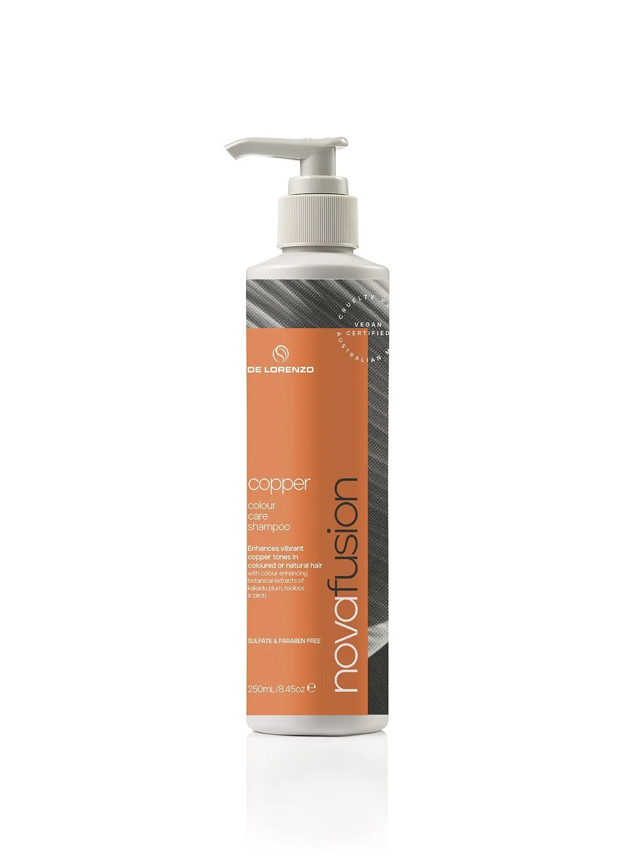 De Lorenzo Novafusion Colour Care Shampoo Copper 250ml