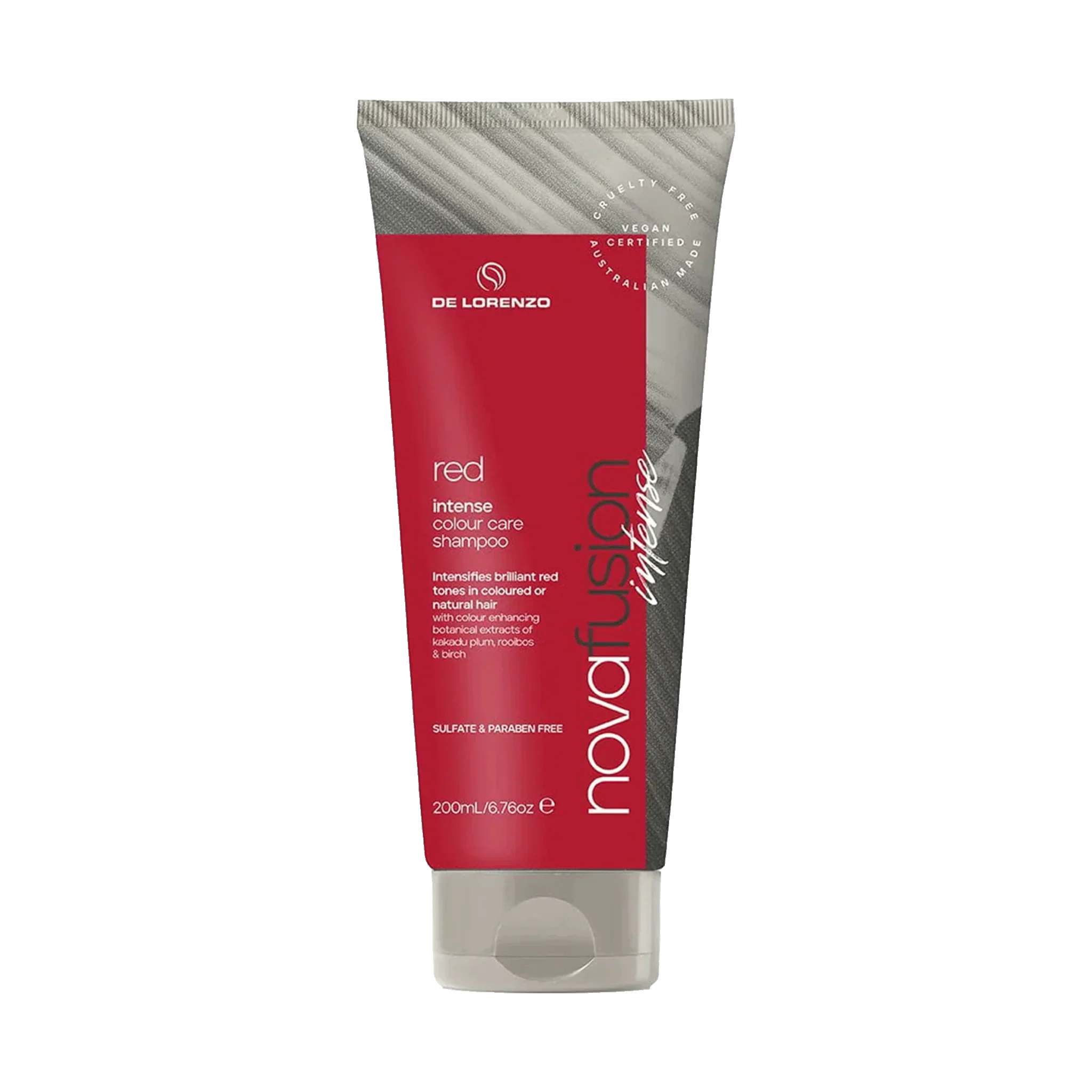 De Lorenzo Novafusion Colour Care Shampoo Intense Red 200ml