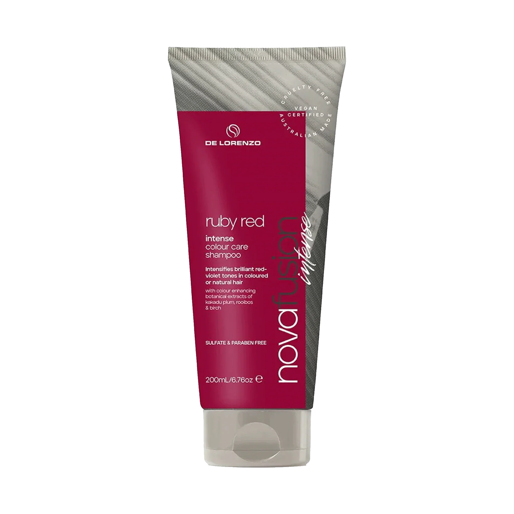 De Lorenzo Novafusion Colour Care Shampoo Intense Ruby Red 200ml