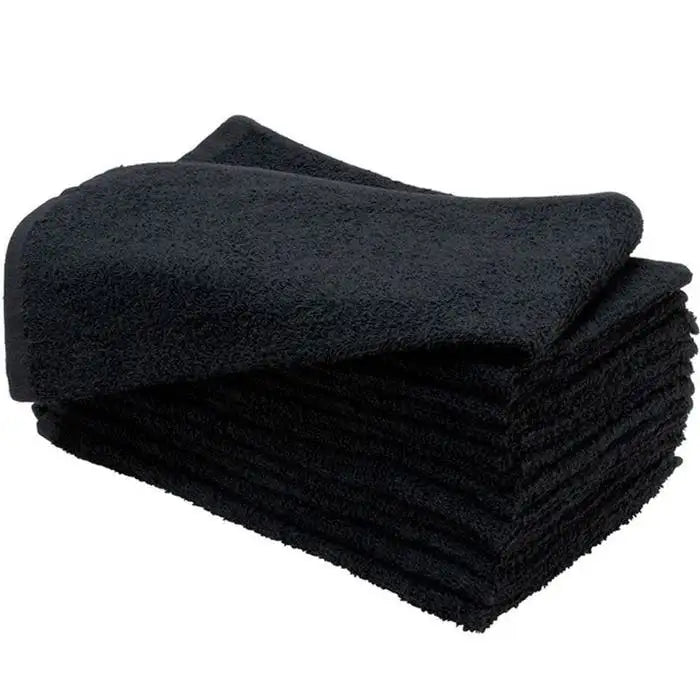 Dincer Professional Microfiber Towels Black 10pcs Barber Tools