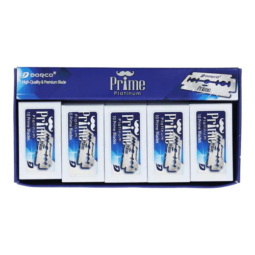 Dorco Prime Platinum Double Edged Razor Blades (100 Blades)