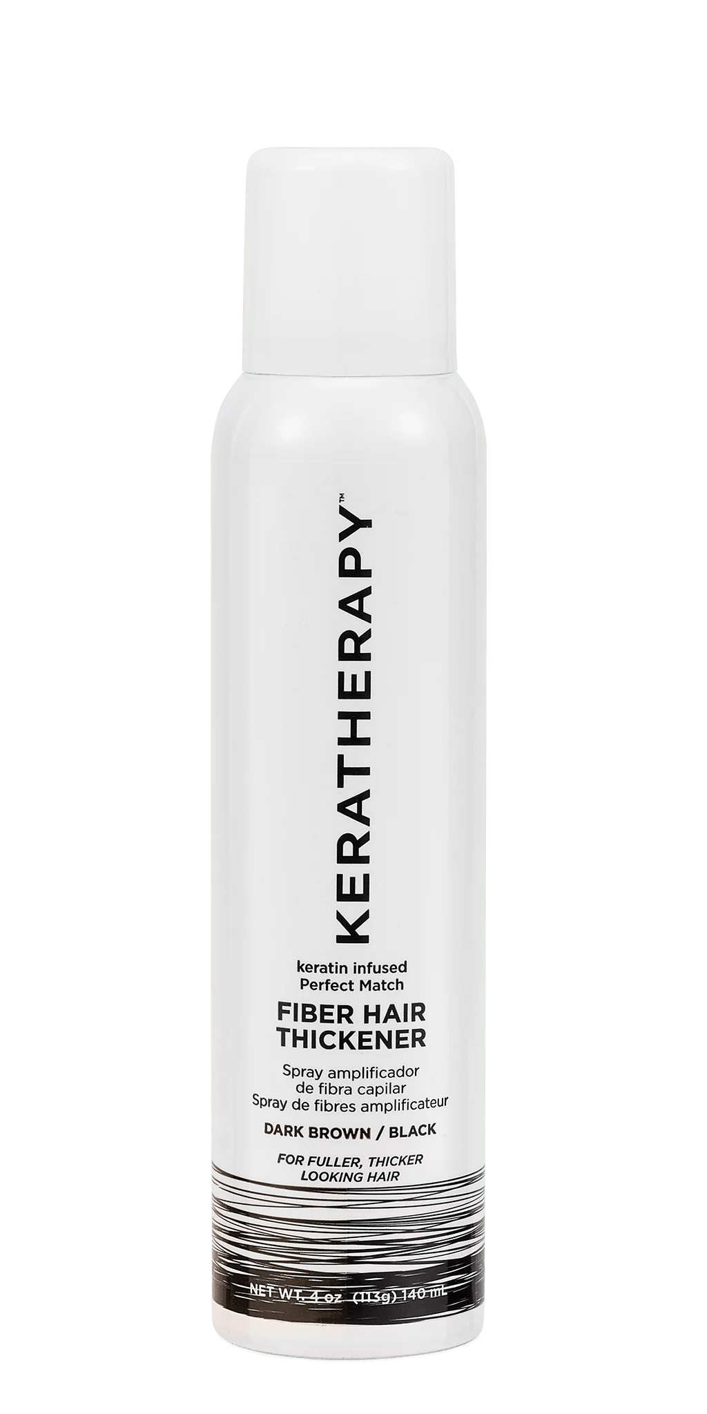 Keratherapy Fiber Hair Thickener - Dark Brown Black 151ml