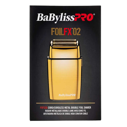 BaBylissPRO Gold Barber Trimmer Set Foil FX02 Double Foil Shaver