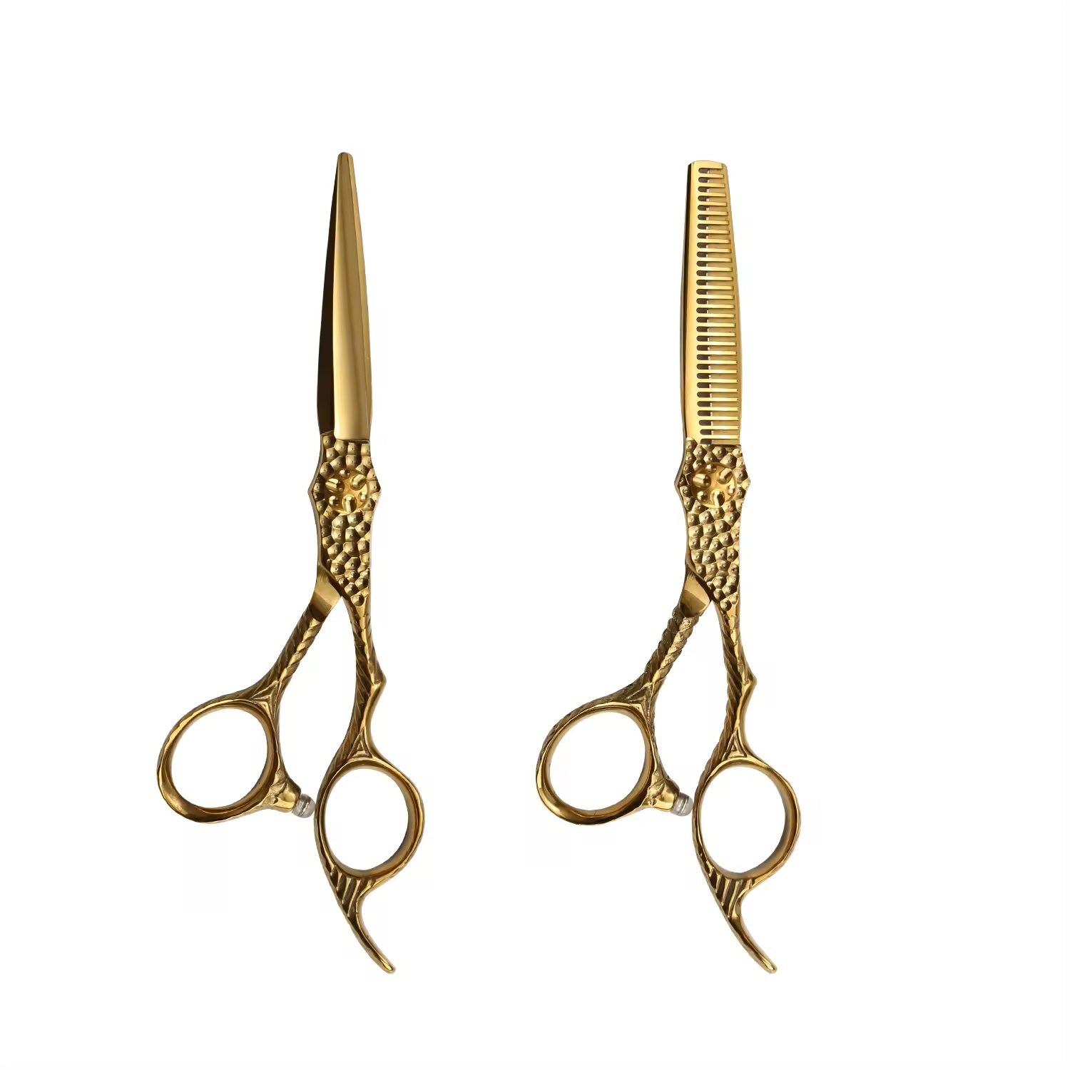 440c Steel Hair Cutting 6 Inch Barber Scissors/Shears Sharp Edge Blades - Gold