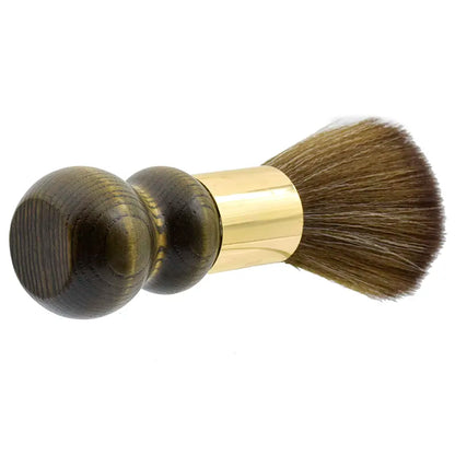 Neck Brush Round Wood Handle With Gold - 510