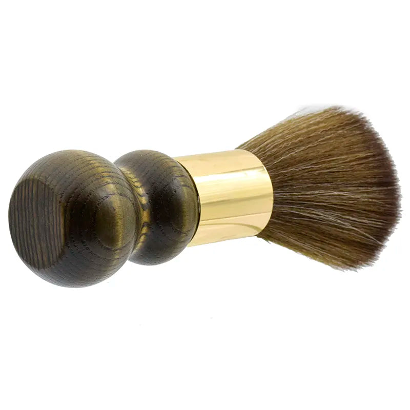 Neck Brush Round Wood Handle With Gold - 510