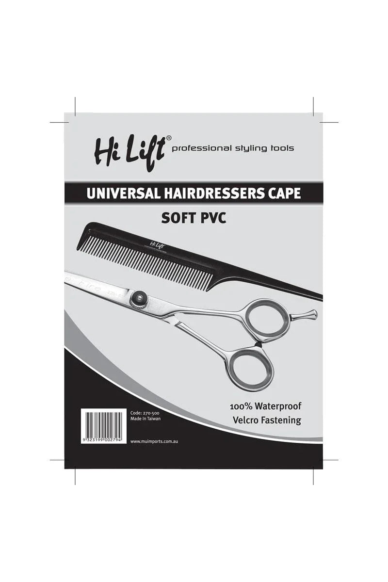 Hi Lift Universal Black Cape Barber And Hairdressing Cutting Capes