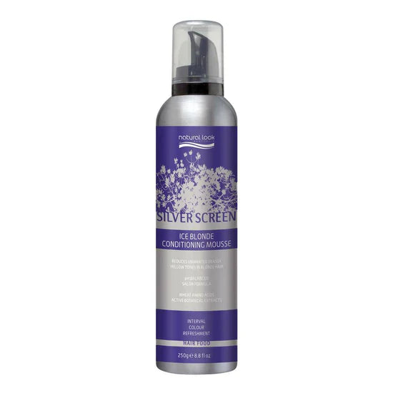 Natural Look Silver Screen Ice Blonde Conditioning Mousse for Curly - Hair Styling Mousse