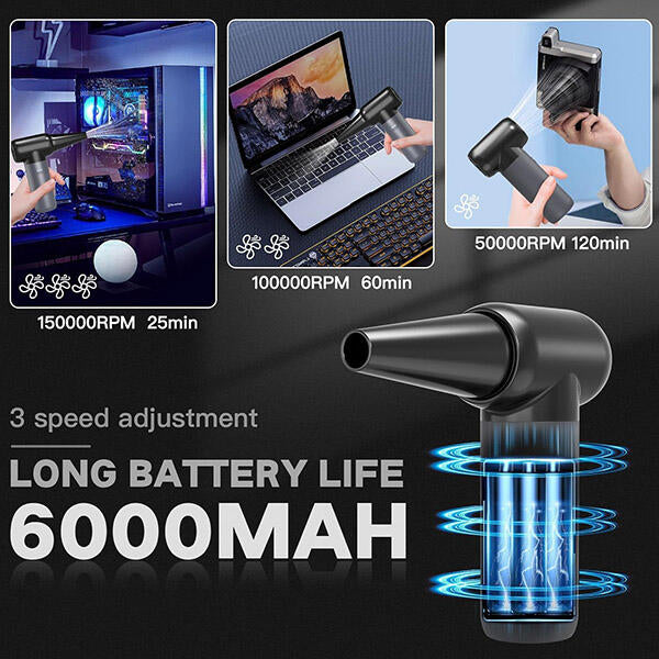 Portable Jet Fan Mini Compressed Air Duster Blower