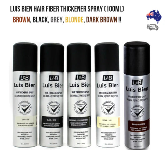 Luis Bien Hair Fiber Thickener Spray 100ml – Grey