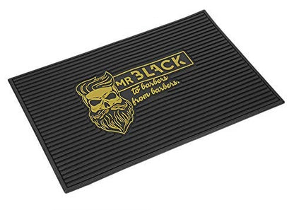 Barber Mr. Black Barber Tools Mat Bearded Skull - RB02