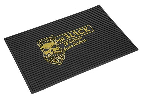 Barber Mr. Black Barber Tools Mat Bearded Skull - RB02