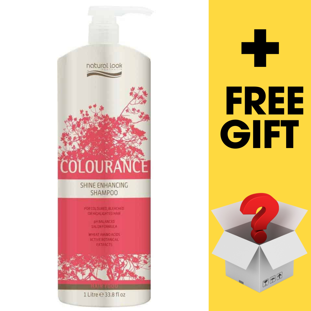 Natural Look Colourance Shine Enhancing Shampoo - 1000ml + Free Hair Products