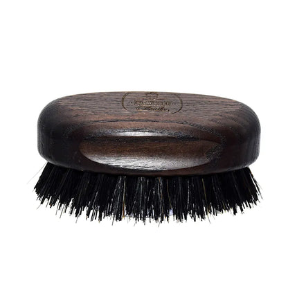 Oval Shaped Beard Styling Brush dark chocolate