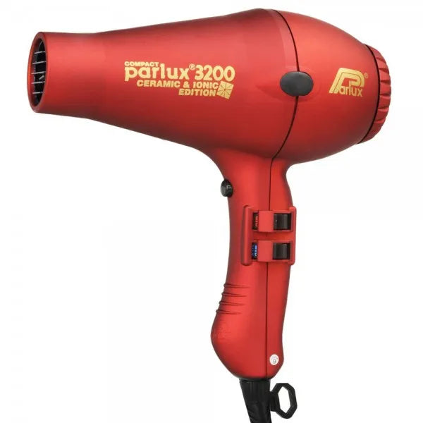 Parlux 3200 Ceramic & Ionic Hair Dryer – Red