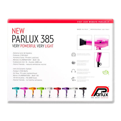 Parlux Hair Dryer 385 Power Blow Light Ceramic Ionic - All Colour Blower Option