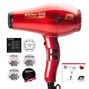 Parlux 385 Hair Dryer Power Light – Red