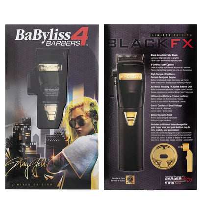 BaBylissPRO BlackFX Lithium Professional Barber Clippers