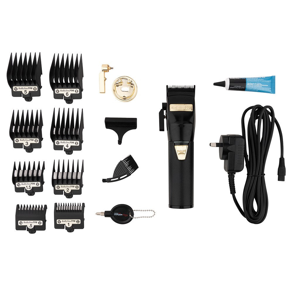 BaBylissPRO BlackFX Lithium Professional Barber Clippers