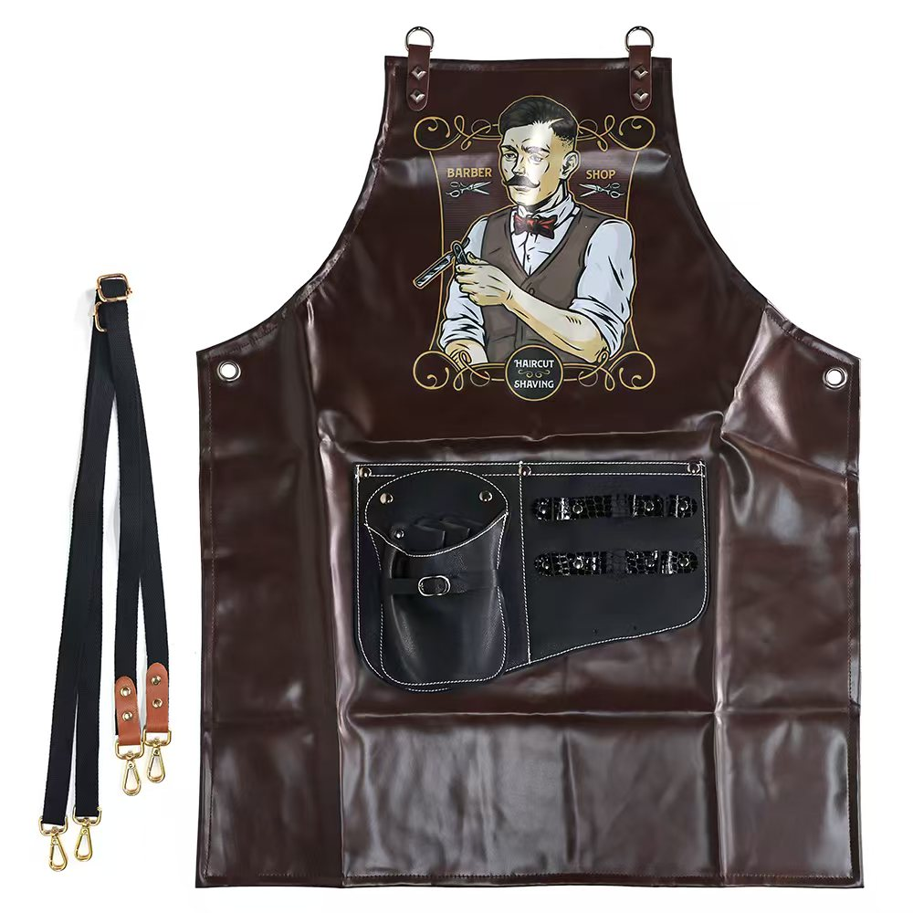 Barber Cutting Apron Leather( Barber Shop) - RO4