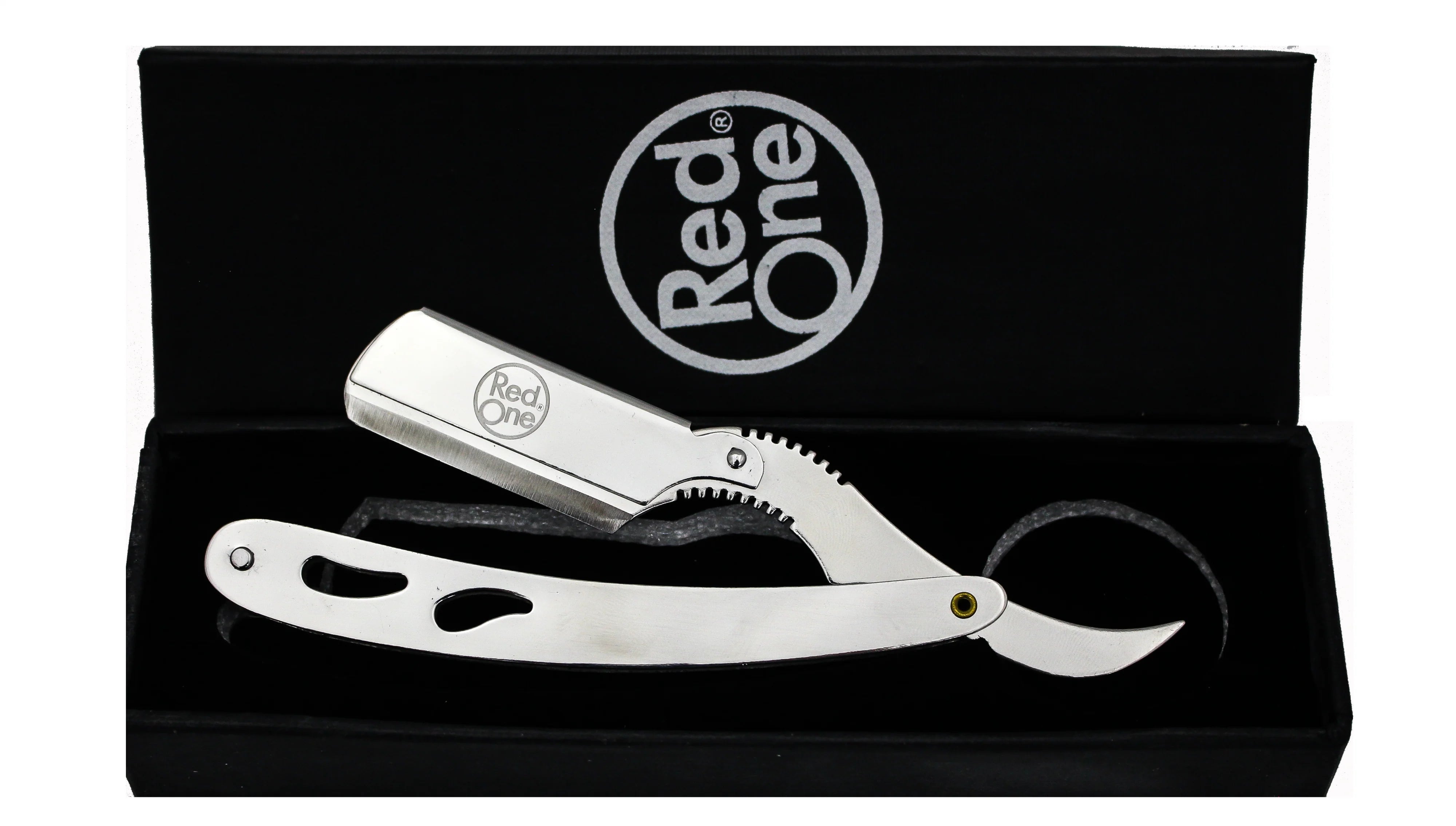 RedOne Straight Cut Throat Shaving Razor Barber Salon Cap Crocodile