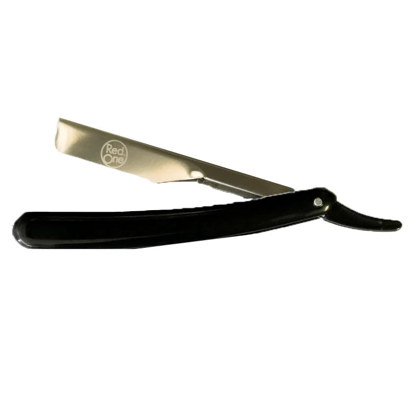 RedOne Straight Cut Throat Shaving Razor Barber Salon Slide Plastic (Black)