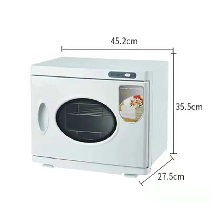 24L Hot Towel Wormer Cabinet UV Sterilizer 2 Section Electrical Equipment