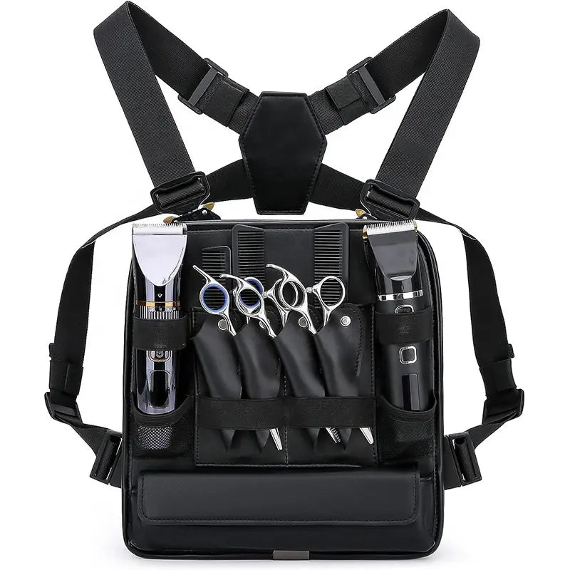 Organizer Barber Chest Holder Bag Scissor Pouch Functional Chest Rig -TB01A