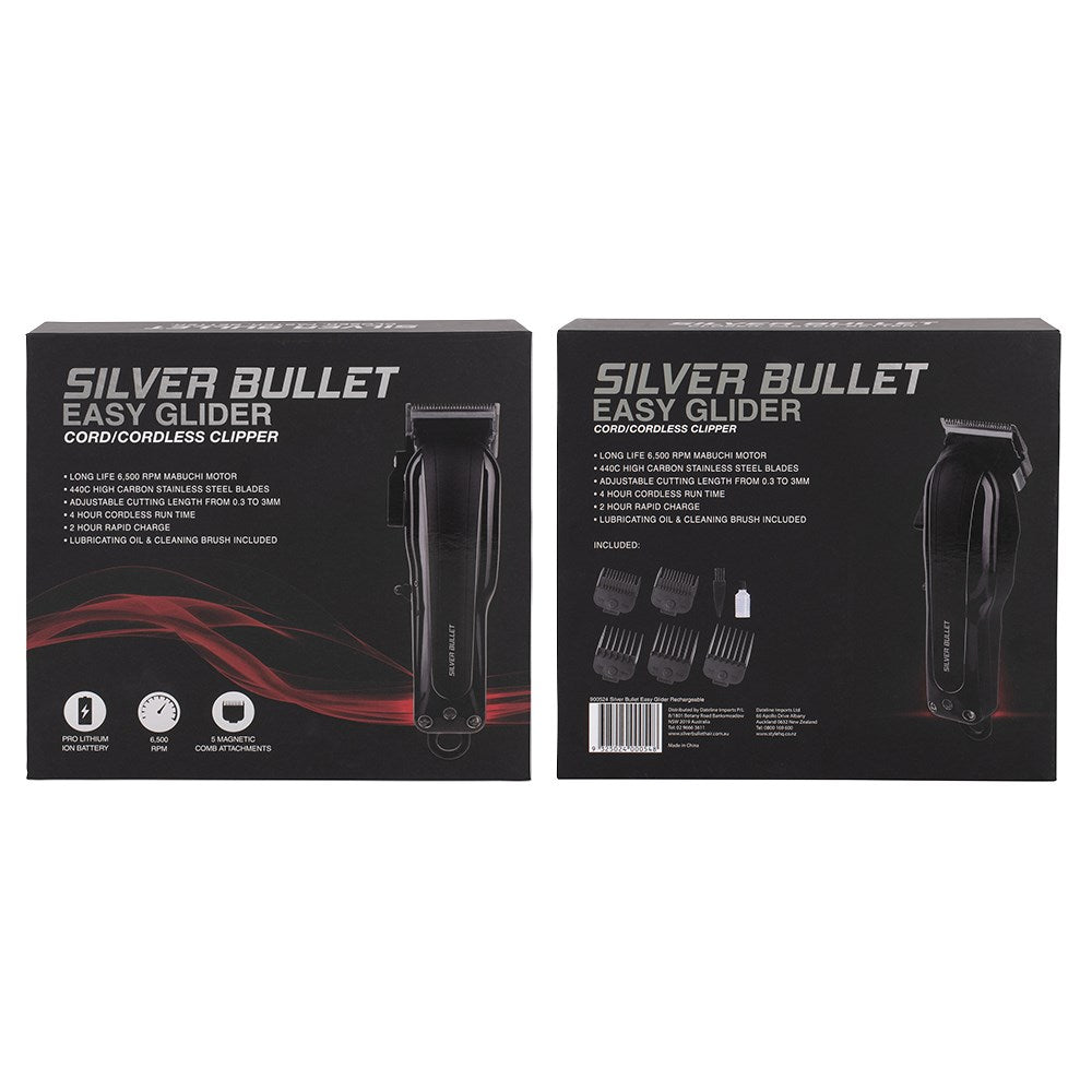 Silver Bullet Easy Glider Cord Cordless Men's Hair Clippers