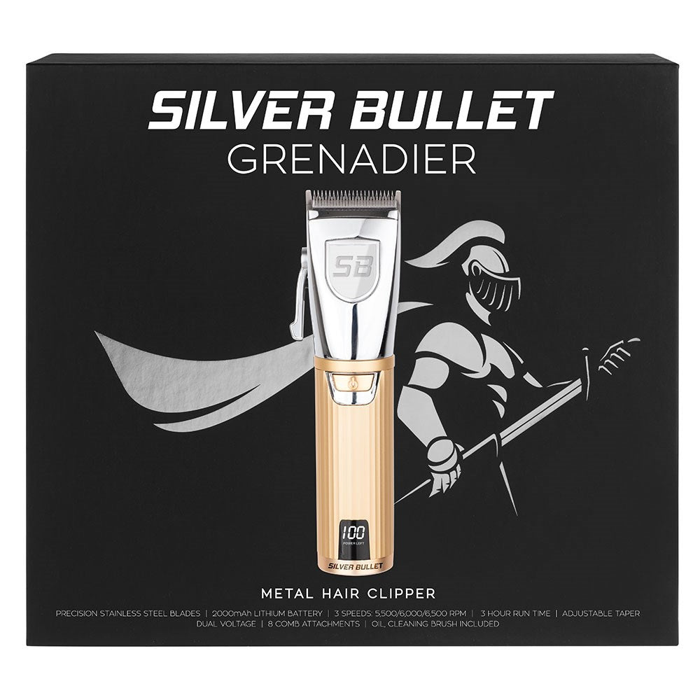 Silver Bullet Grenadier Metal Men's Hair Clippers Gold