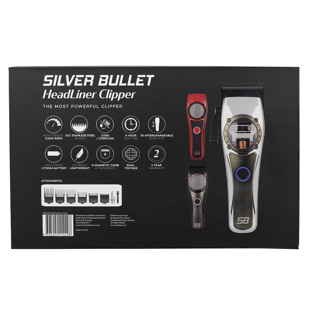 Silver Bullet HeadLiner Professional Barber Clippers