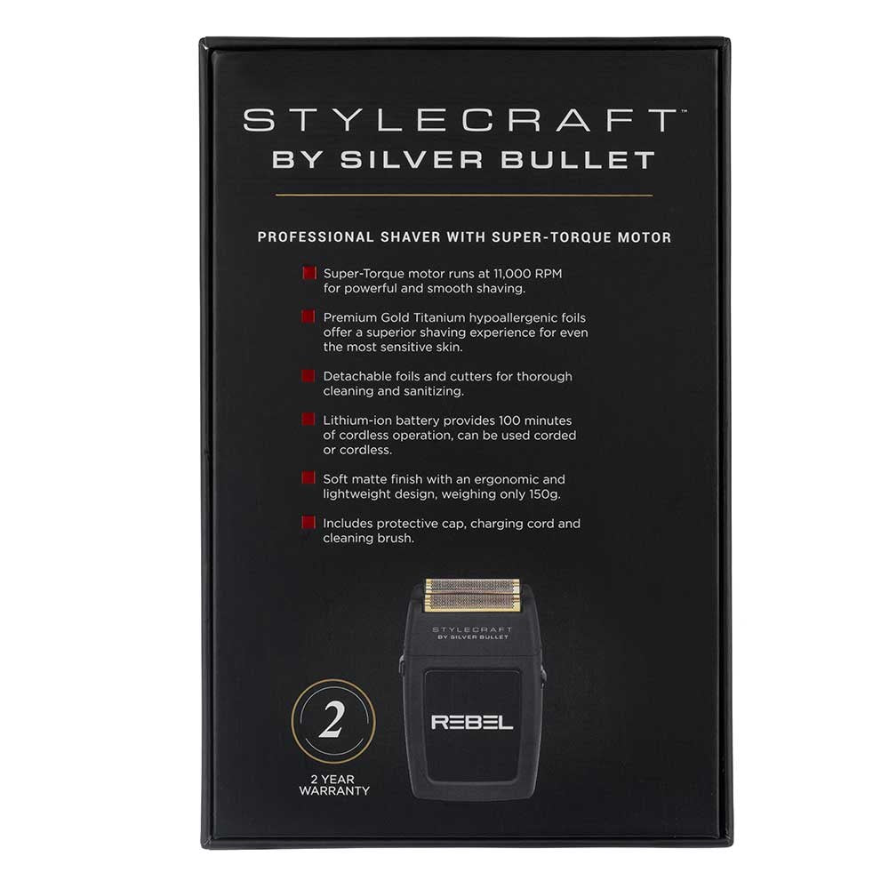 StyleCraft by Silver Bullet Rebel Electric Shaver