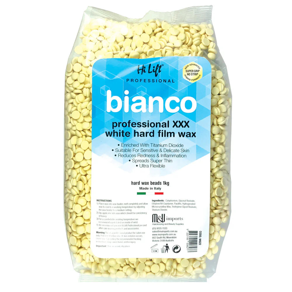 Hi Lift Bianco Hard Wax - 1kg Waxing Beans Bag