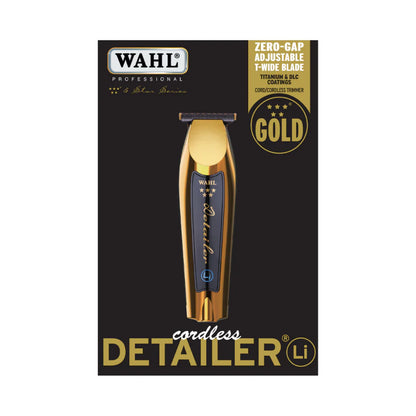 Wahl Gold Beard Trimmer For Men Detailer Li Hair Cordless with Charging Base