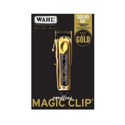 WAHL Gold Magic Clip Professional Barber Clippers Limited Edition Cordless