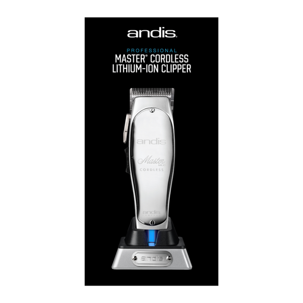 Andis Master Professional Barber Clippers Cordless 12480 Lithium-Ion