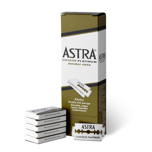 Astra Superior Platinum Double Edge Razor Blades - 100 Blades