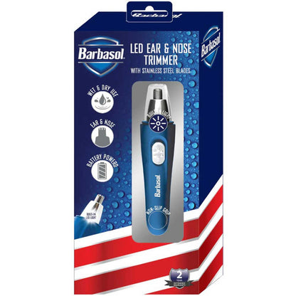 Barbasol Led Ear and Nose Trimmer With Stainless Steel Blades