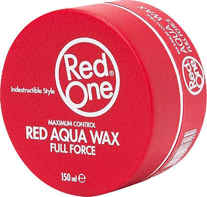 3 x RedOne Red Aqua Hair Styling Wax Full Force | 150 ml | Red One Wax