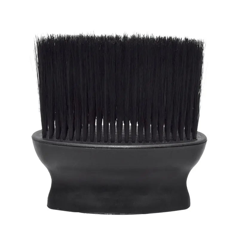 Flat Handle Neck Duster Brush Black