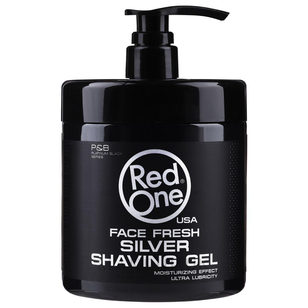 RedOne Shaving Gel Silver– Barber Silver - Shaving gel 1000 ml/34 oz